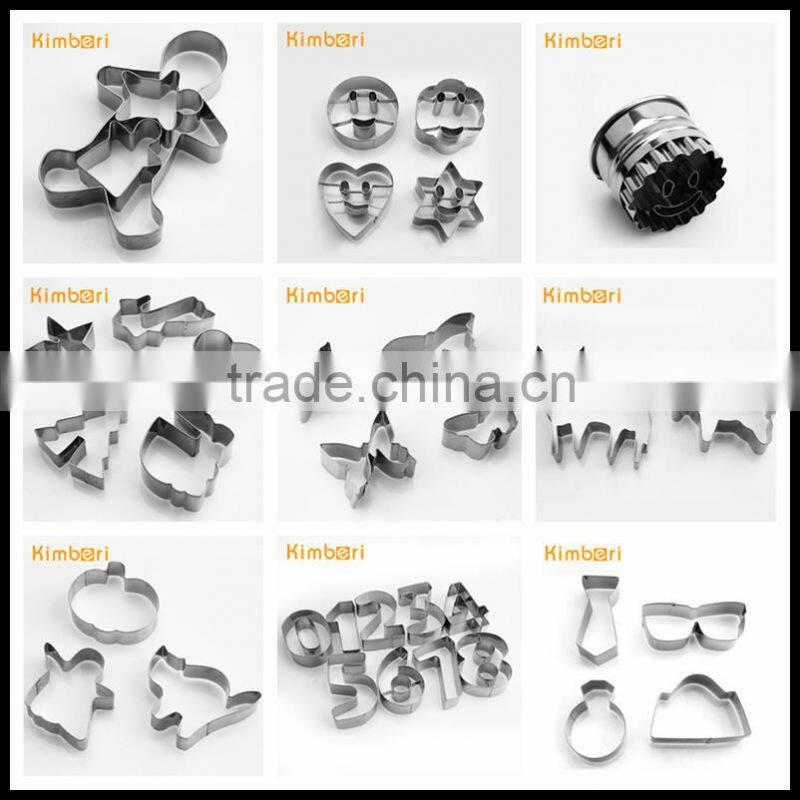 LFGB/FDA Food Grade Set of 4 New Design Stainless Steel Halloween Cookie Cutter