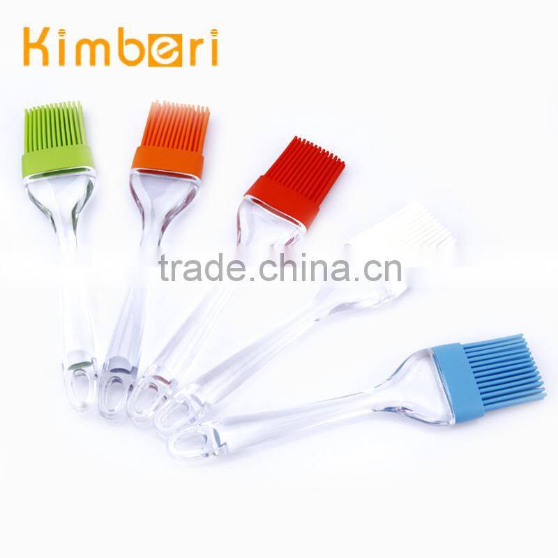 FDA/LFGB PS Handle Popular Style Good Function Plastic Handle Silicone Brush