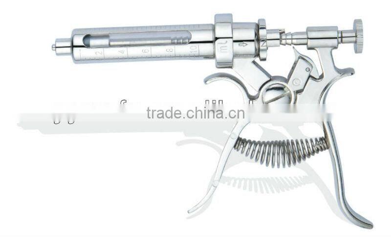 10ml veterinary injector stainless steel syringe metal syringe