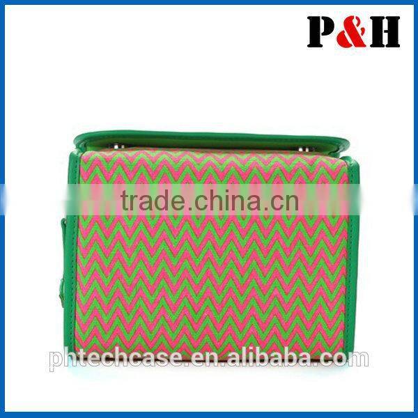 2015 china wholesale /square shape folding ecological / microfiberf makeup bag