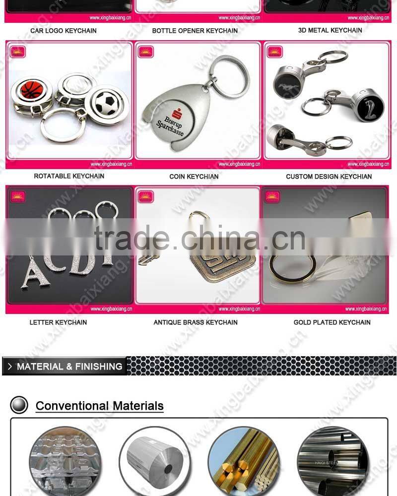 Metal custom house shaped keychain