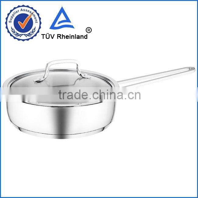 Bevel bottom type easy clean cheap fryng pan