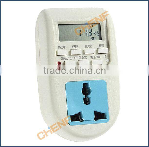 Cheaper 220V/10A UK Plug 7 days weekly Programmable Mechanical Timer Socket Outlet Switch