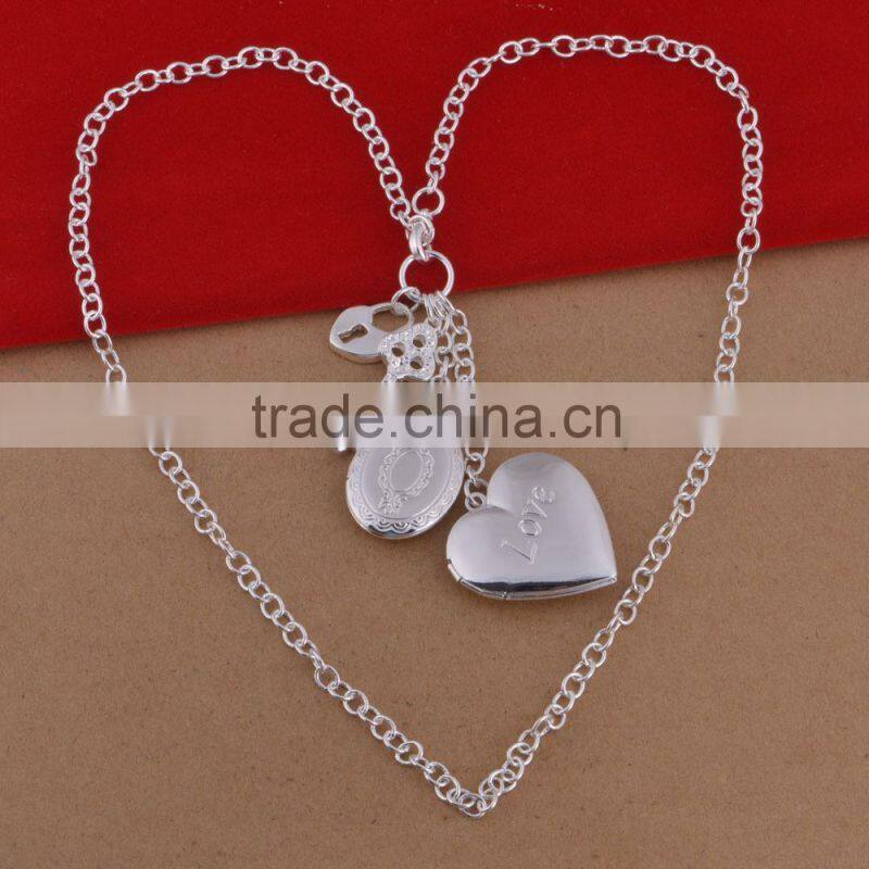 mens silver necklace cheap angel 925 wing pendant