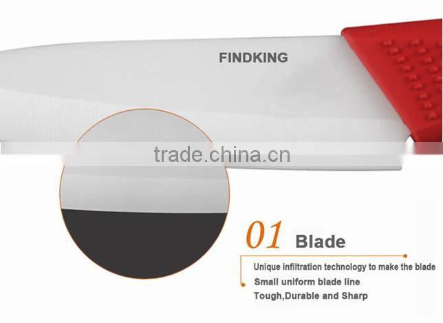 Beauty Gifts Zirconia kitchen knife set Ceramic fruit Knife Set 3" 4" 5" 6" inch+ Peeler+Covers