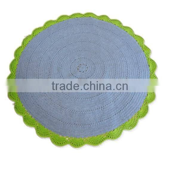 factory wholesale handmade tablecloth green color