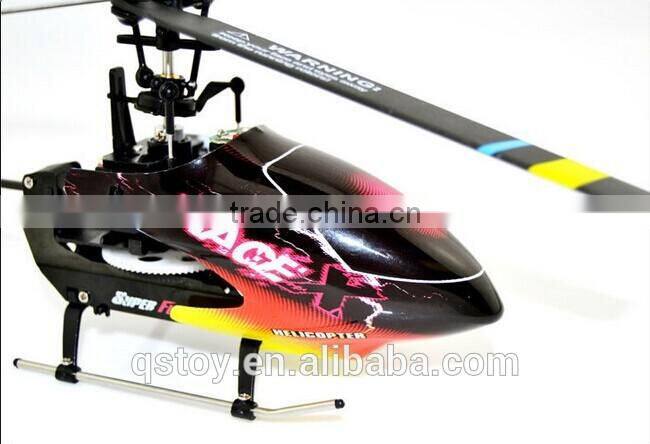 Single propeller 4CH 2.4G rc toys rc 6031 flybarless helicopter with gyro single blade