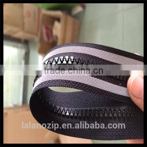 TPU wholesale clothing with Resin reflective zipper