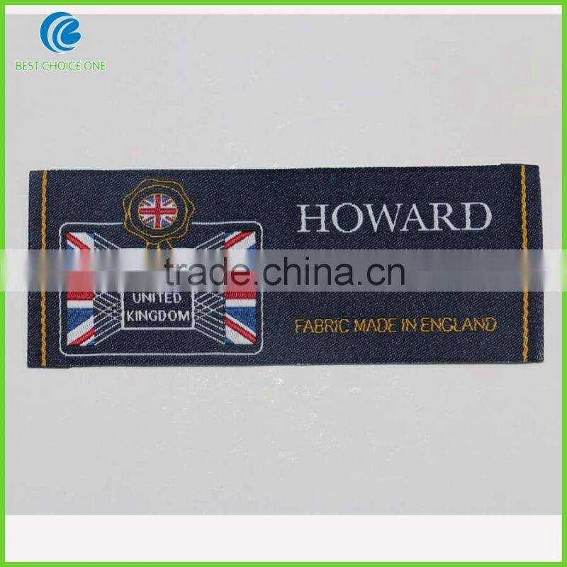 Shenzhen Hot Sale Clothing Center fold Computerized Woven Label