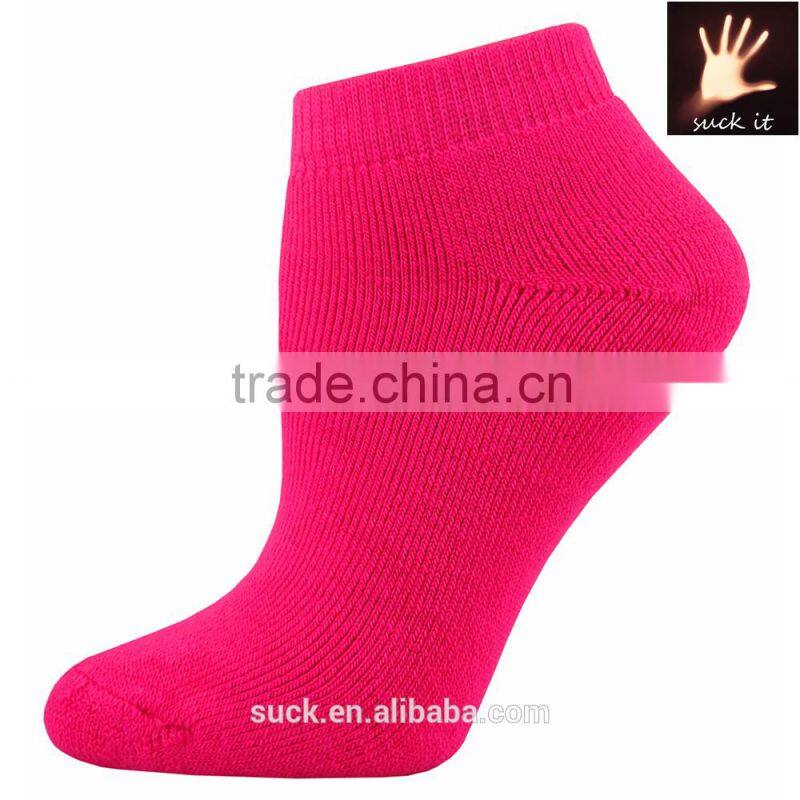 china manufacturer custom cotton solid color anklet socks without spandex
