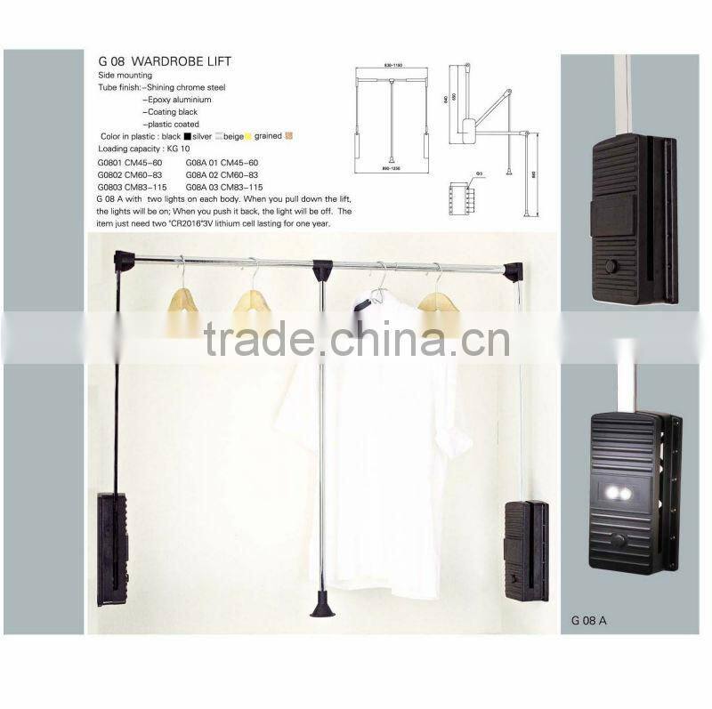 Epoxy Aluminium/Chrome Plated Clothes Rack