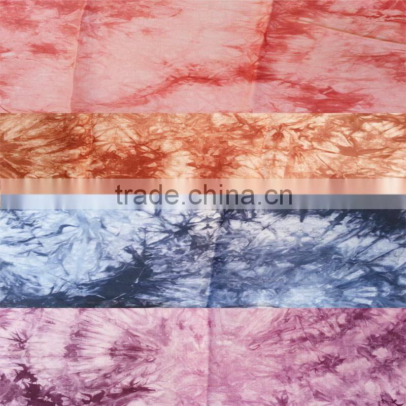 plain woven viscose tie dye rayon fabric