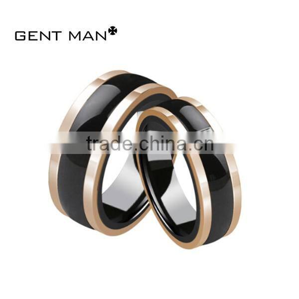 Coolman Newest zirconia ceramic ring wedding ring moroccan black ceramic ring ceramic jewelry designs