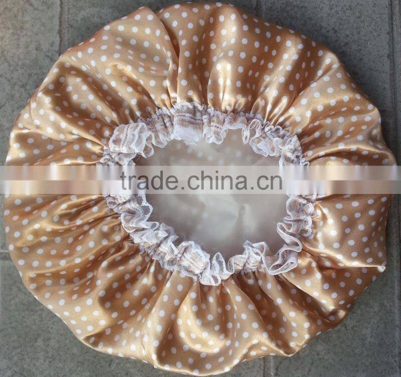 waterproof polyester shower cap