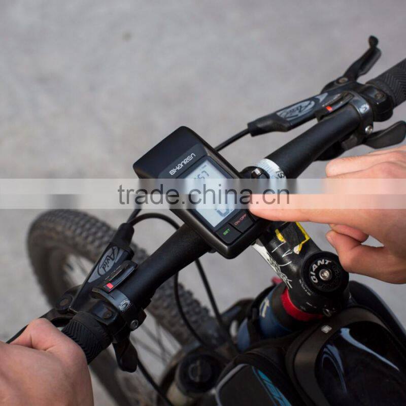 Rainproof USB rechargeable bicycle light set with LCD Backlight combines Bike Odometer