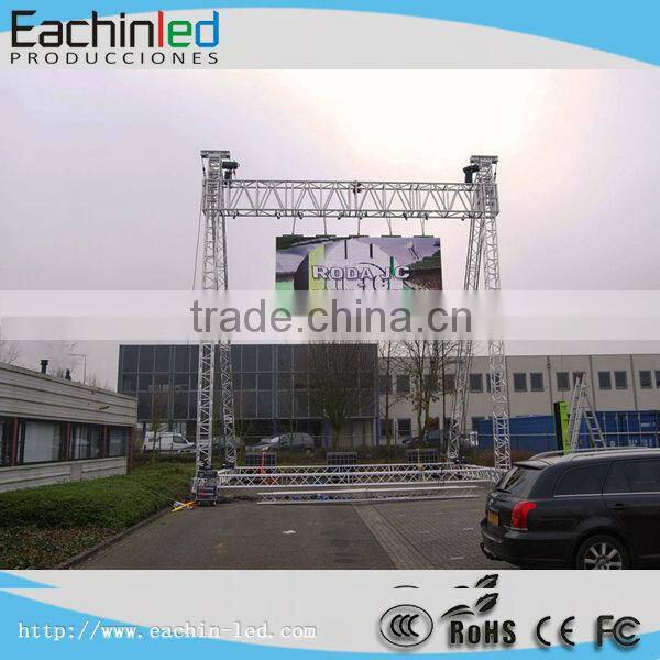 HD video p8 outdoor full color led rental display cabinet