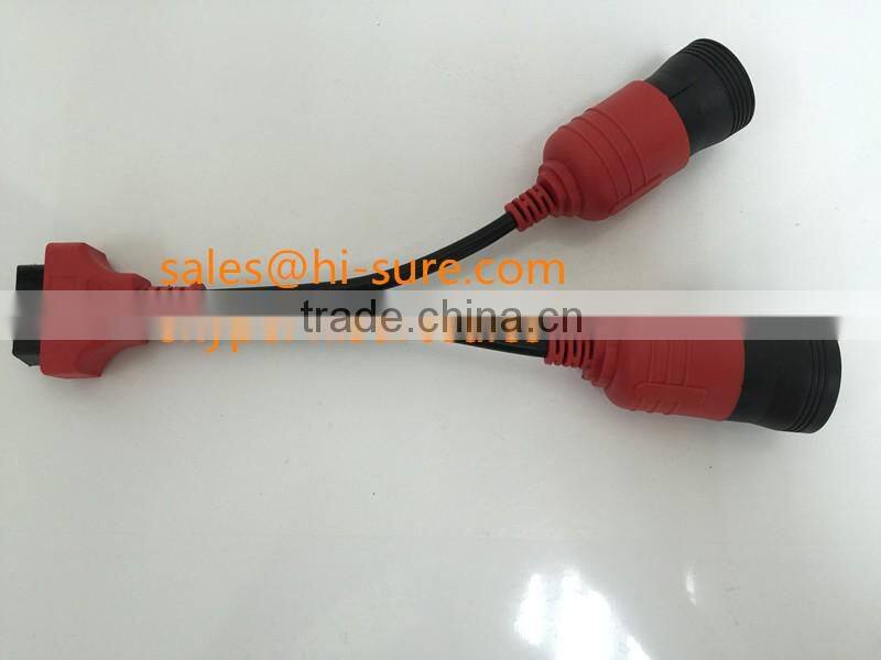 heavy duty industrial connector J1708J1939 to OBD2 adapter for diesel obd2 scanner