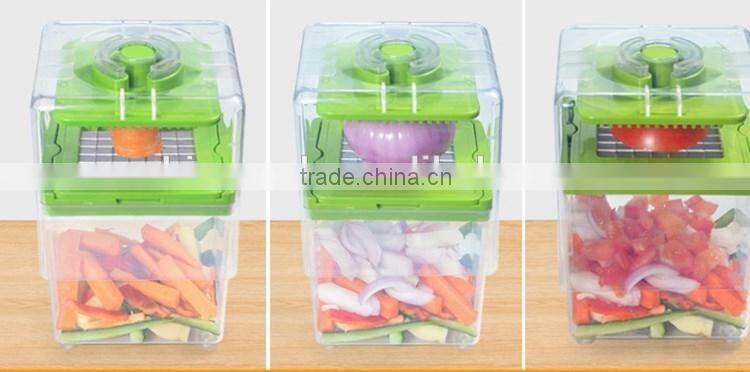 The box shape fruit and vegetable chop magic