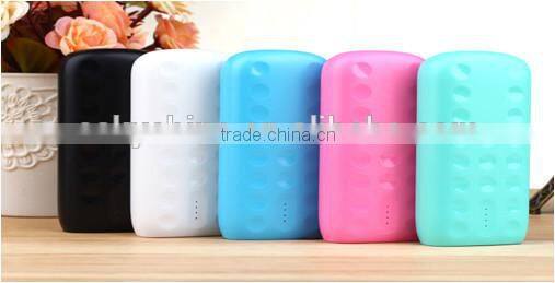 portable 18650 battery power bank 4000mAh with LED flashlight