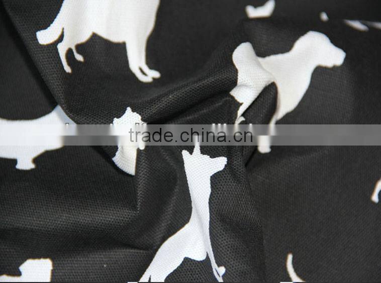100% cotton dog printed canvas fabric for bags