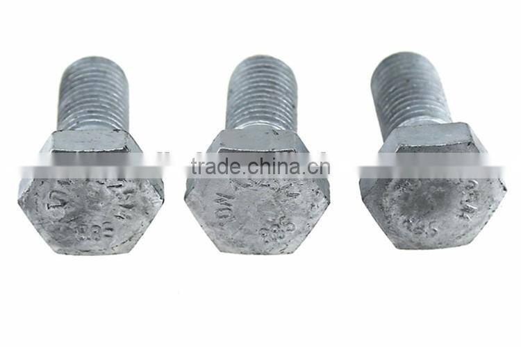 Din961 fine thread Zinc Plated Hex Bolt