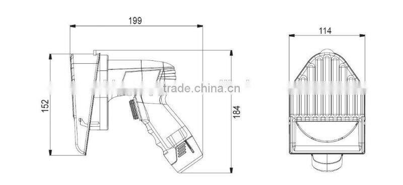 Factory supply new model 12V battery rechargeable cordless electric shawarma cutter with teeth blade