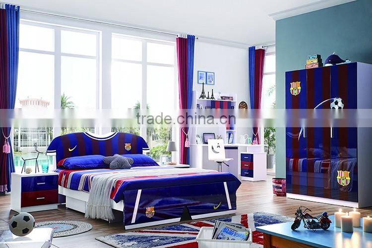 kids wooden panel bedroom furniture sets in marine helm design