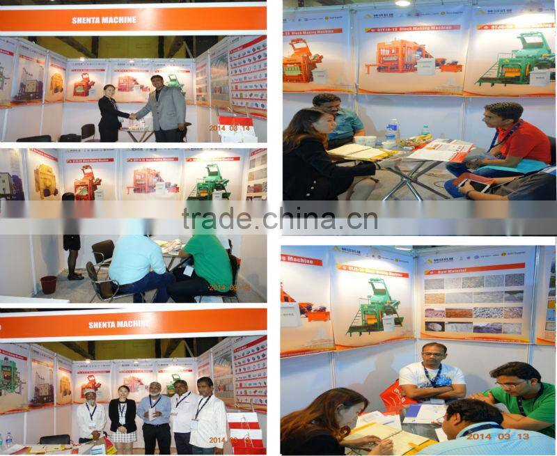 Low investment! PLC controller! Shenta QTJ4-18 automatic concrete block making machine price in india