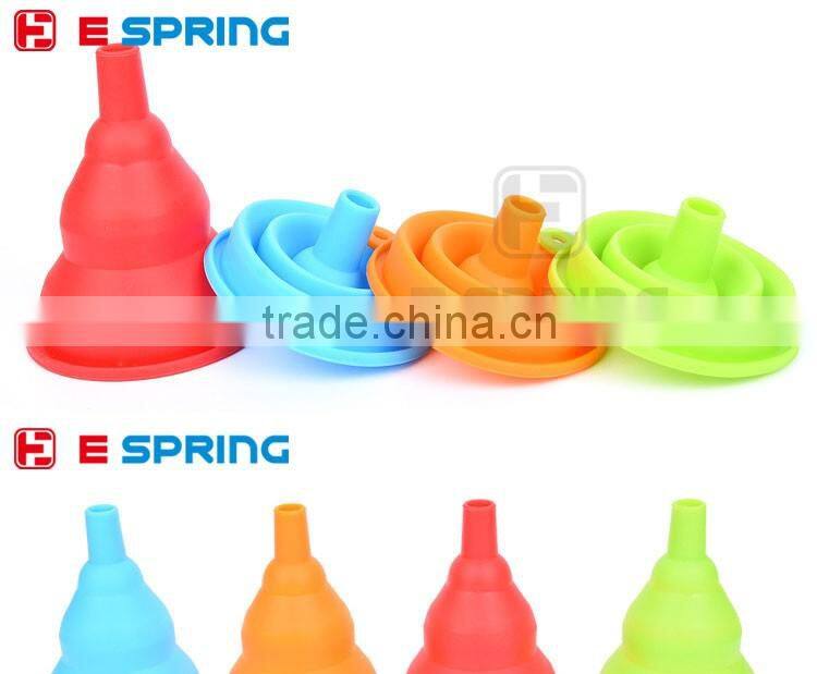 New Mini Gel Foldable Collapsible Style Silicone Funnel