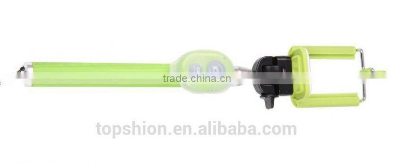 handheld monopad for iphone with mini bluetooth camera shutter