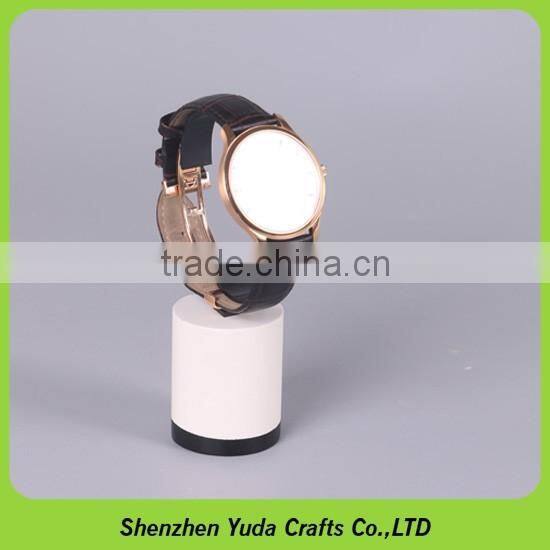 Printed logo holder cube for single watch, MDF block for watch display