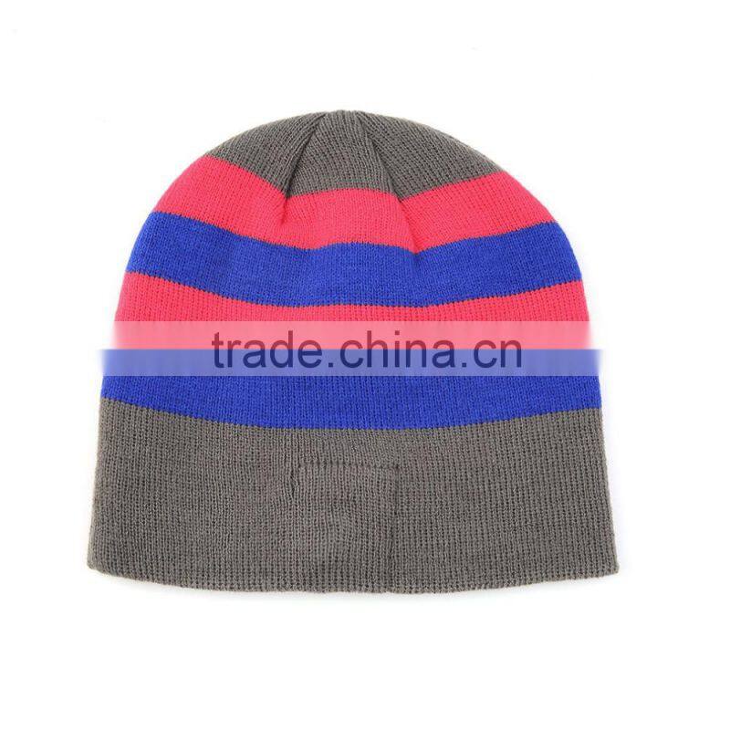 Wireless Bluetooth Hat Knit Stripped Hat With Headphones Handsfree For Music