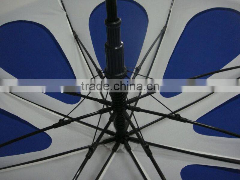 Double canopy golf umbrella, two layer umbrella,windproof umbrella