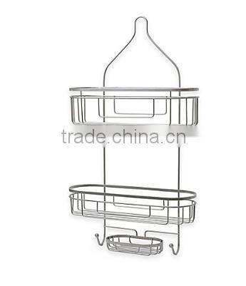 high quality bathroom hanging 3 tiers Shower Caddy and corner pole caddy