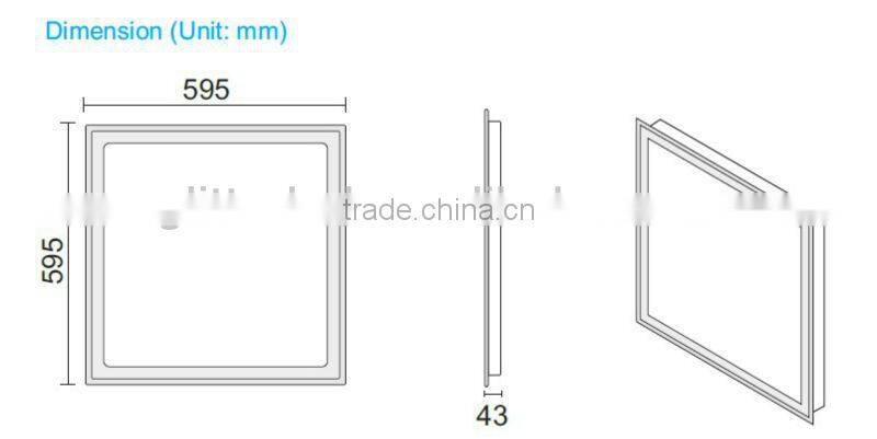 595*595mm 45W LED Panel light PL-0606-4503 (SAA, C-Tick, TUV,RoHS)