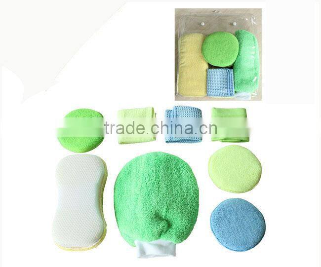 Fast washing car care products clean, lightweight portable car wash kit, microfiber car care kit