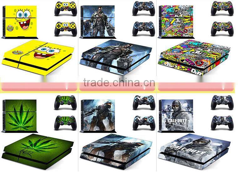 new design hot sell for ps4 console controller vinyl skin sticker for ps4 wholesale