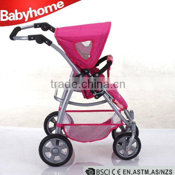 attractive high qulaity metal baby doll stroller with handle