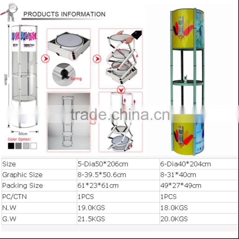 acrylic rotating cylinder display racks