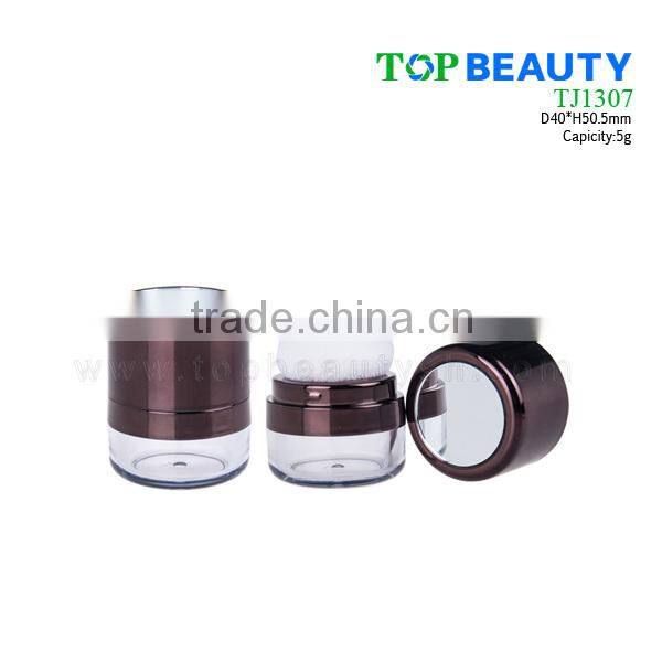 TJ1307-2 powder plastic empty case clear color