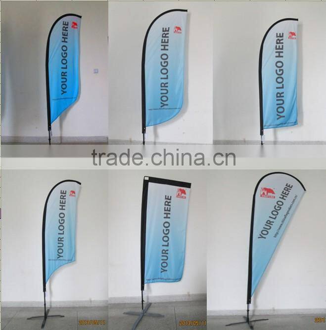 Outdoor the advertising cheapest beach flag feather flag hardware