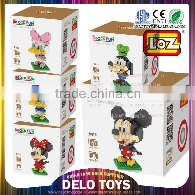 plastic diamond bricks assemble toys construction blocks Loz Mickey Mouse blocks DE0262218