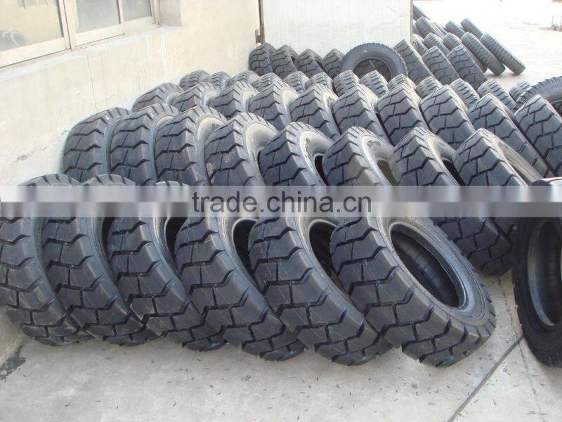 Bottom price new coming manufacture 10.00-20 solid forklift tire