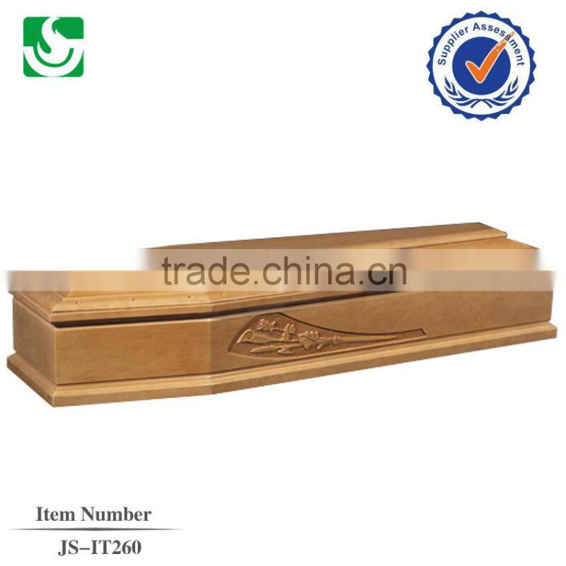 chinese factory direct oak funeral coffin beds