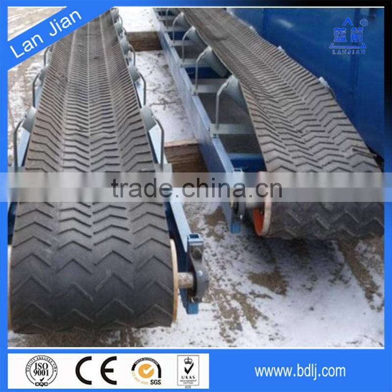 NN EP CC Fabric cored Chevron Rubber Conveyor Belt for general building materials