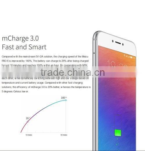 Original Meizu Pro 6 Pro6 MTK Helio X25 Deca Core Mobile Phone 5.2" 4GB RAM 32GB ROM 1920x1080 21.16MP Camera 3D Press 2560mAh