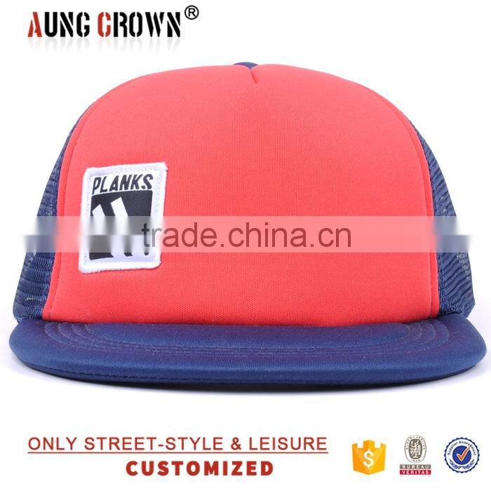 100% cotton mesh cap/cool trucker caps/flat brim trucker caps