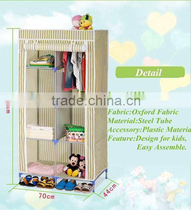 2014 China Supplier Children Cloth Storage Wardrobe Cabinet