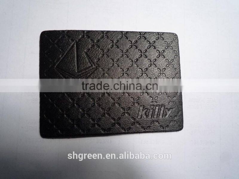 Durable genuine cowhide leather labels