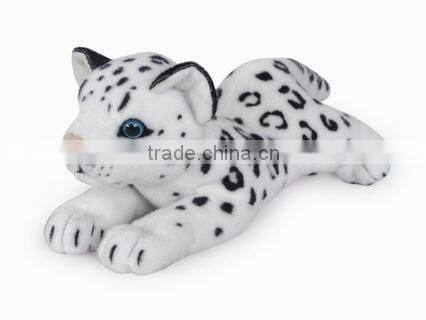 factory wholesale realistic plush grovel black panther stuffed plush jungle animal plush black panther soft toy